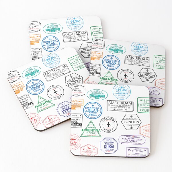 Item preview, Passport Stamps designed and sold by NPStudio.