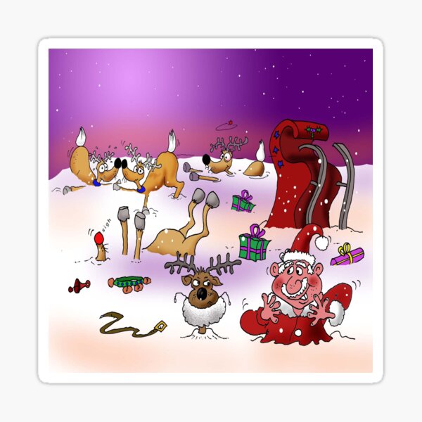 Item preview, Christmas Story - Page 6 of 10 - Jingle Bears - Oops! Crash Landing.  designed and sold by Geoffrey & Michelle  Thomson.