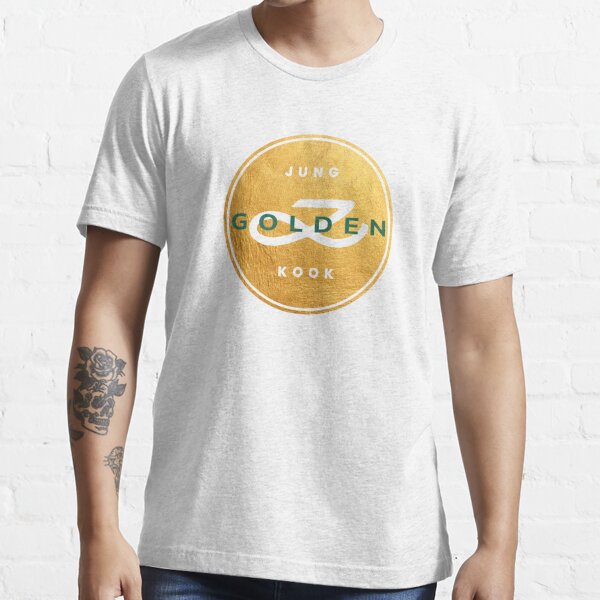 Jungkook Golden album metallic logo, Jungkook Seven, BTS Jungkook / Golden  off white Essential T-Shirt for Sale by SoloAutenica