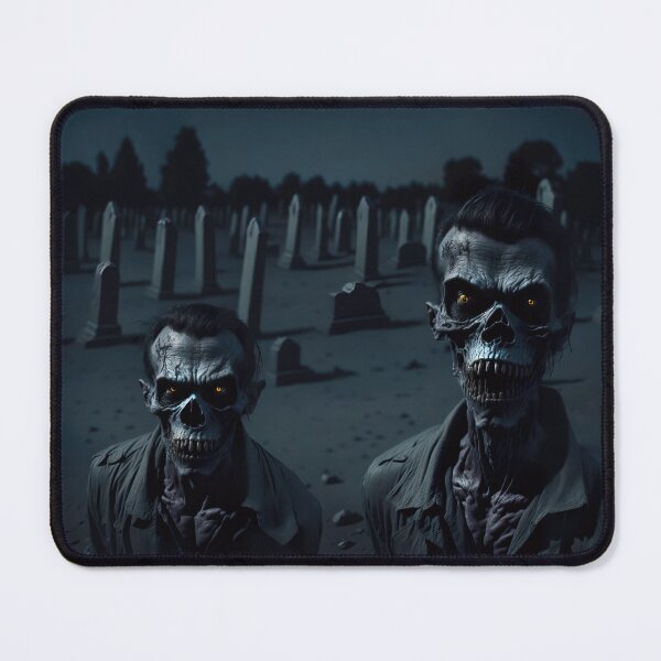 Item preview, Two zombies at graveyard on Halloween night designed and sold by stevanovicigor.