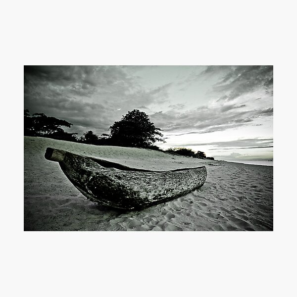Native Canoe, Lake Malawi Photographic Print