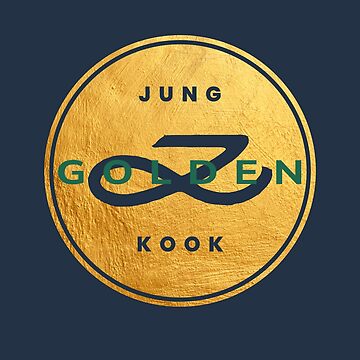 Jungkook Golden album metallic logo, Jungkook Seven, BTS Jungkook / Golden  dark blue | Poster