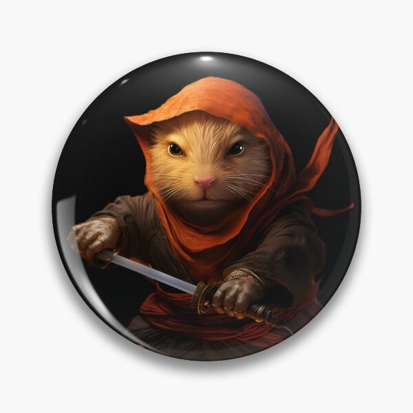 Item preview, Vicious cavia as deadly ninja in comic style designed and sold by AI-Only Creations.