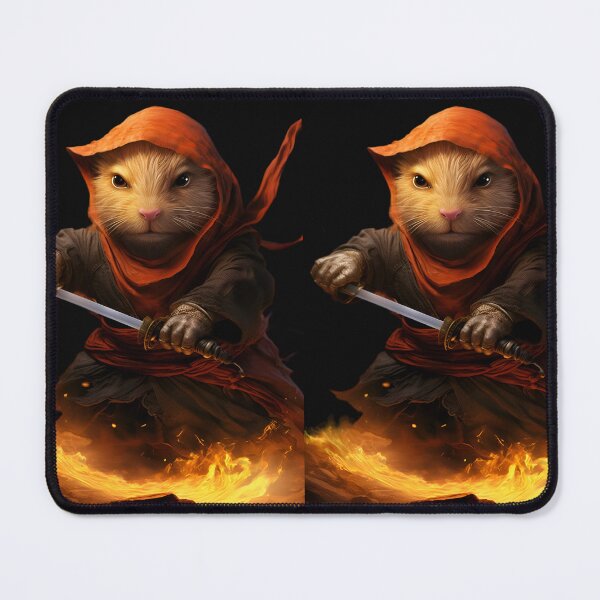 Aperçu de l'œuvre Cavia vicieux en ninja mortel dans un style bande dessinée créée et vendue par AI-Only Creations.