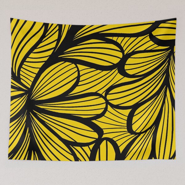 Item preview, Golden Yellow Brush Abstract Pattern. designed and sold by ARichArts.