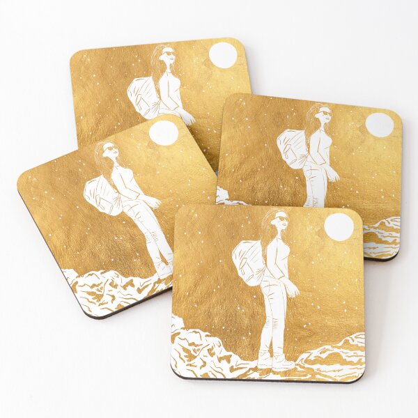 Item preview, Illustration of an inspiring woman - Vagabonder Doré designed and sold by Michouprint.
