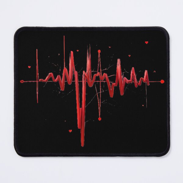 Item preview, Red heart rate designed and sold by M-Y-A-R-T-.