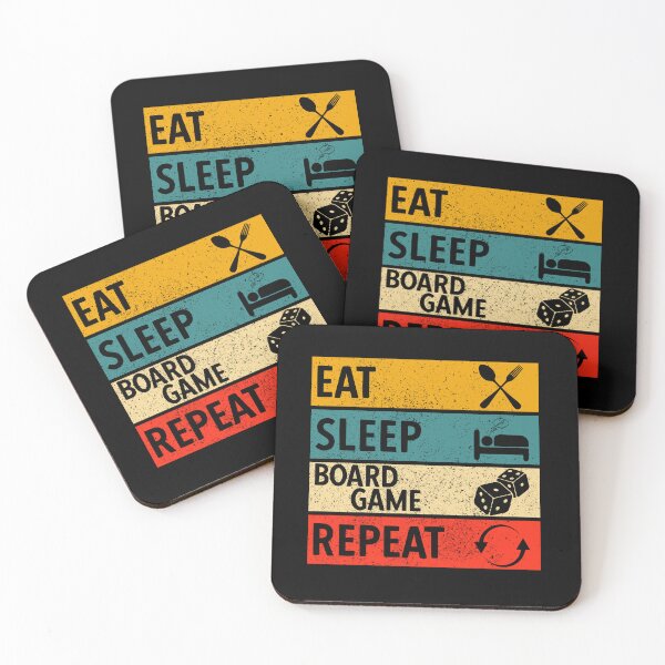 Item preview, Eat Sleep Boardgame Repeat designed and sold by strokli.