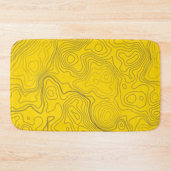 Item preview, Golden Yellow Topography Abstract Pattern. designed and sold by ARichArts.