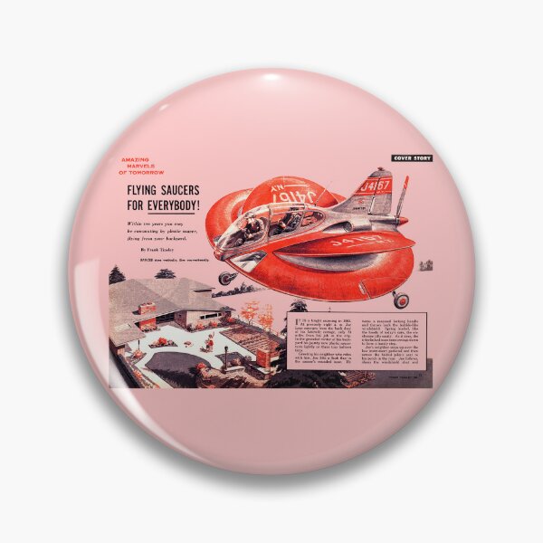 Item preview, FLYING SAUCERS FOR EVERYBODY! designed and sold by ThrowbackAds.