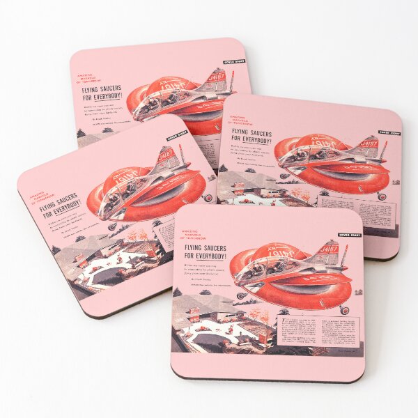 Item preview, FLYING SAUCERS FOR EVERYBODY! designed and sold by ThrowbackAds.