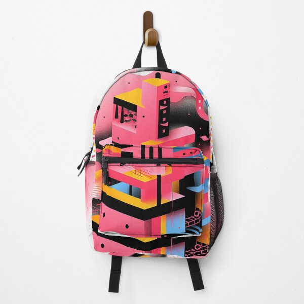 Item preview, Modern Geometric Play: Bold Pink, Yellow & Black Minimalist Fusion designed and sold by PaintbrushPlace.