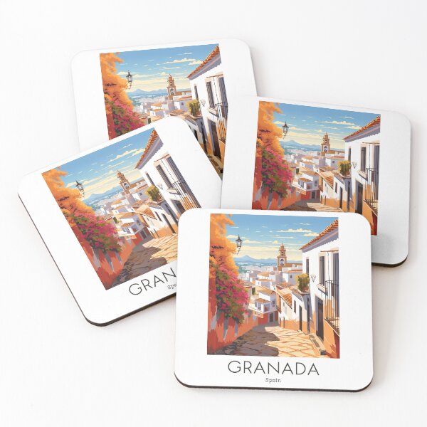 Item preview, A Vintage Travel Illustration of Granada - Spain  designed and sold by GoodOldVintage.