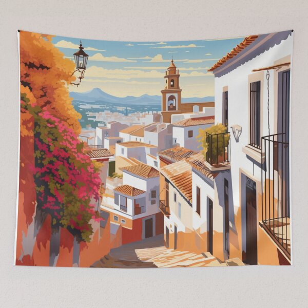 Item preview, A Vintage Travel Illustration of Granada - Spain  designed and sold by GoodOldVintage.
