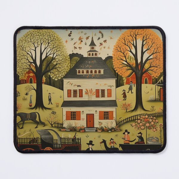 Item preview, American Folk Art Large White House designed and sold by dcrc.