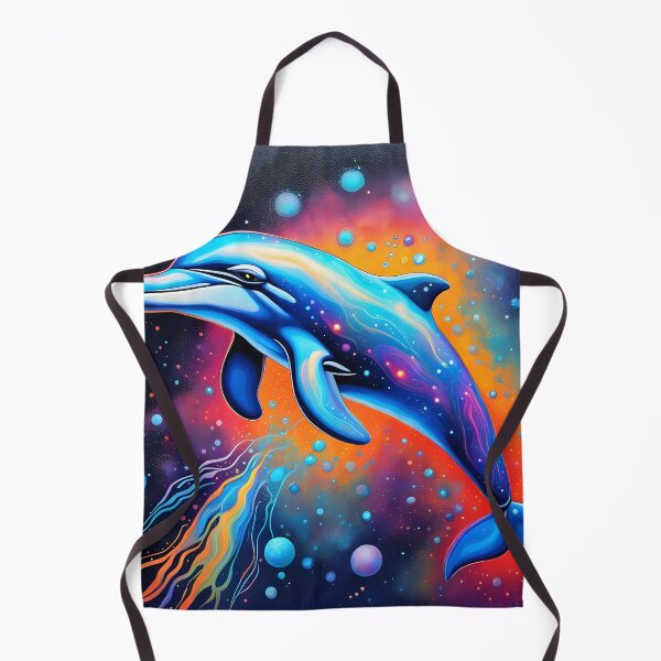 Item preview, Neon Odyssey: Delfín astral en medio de estrellas designed and sold by javaoverride.