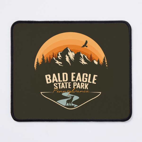 Item preview, Bald Eagle State Park Pennsylvania - PA Retro Vintage Badge designed and sold by mountainfad.