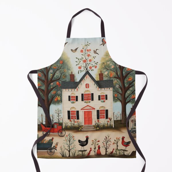 Item preview, American Folk Art White Farmhouse designed and sold by dcrc.