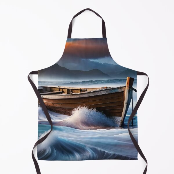 Item preview, Boat Caught In Stormy Seas designed and sold by AJEvans.