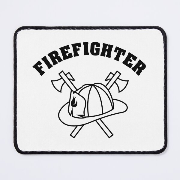 Item preview, Fire department firefighter ax helmet illustration graphic logo designed and sold by AndreMi.