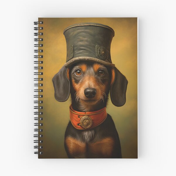 Item preview, Rauhaardackel mit Hut designed and sold by Pixelartistin.
