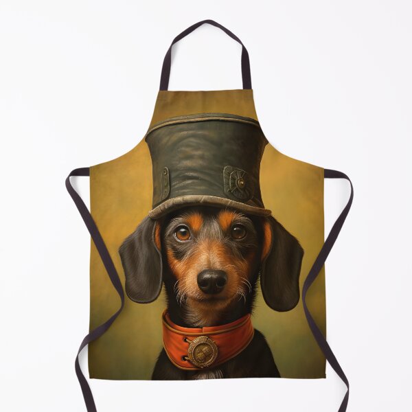 Item preview, Rauhaardackel mit Hut designed and sold by Pixelartistin.