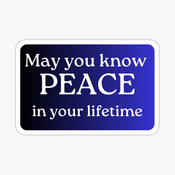 Know Peace Sticker