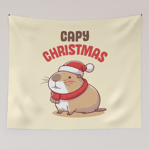 Item preview, Capy Christmas Cute Capybara  designed and sold by KAI-Studio.