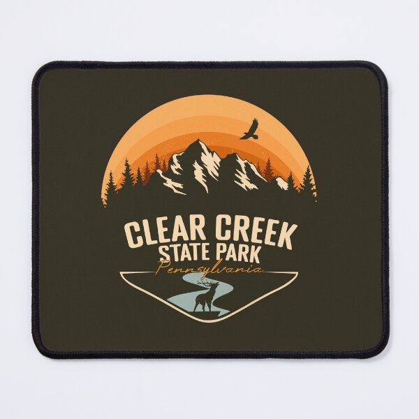 Item preview, Clear Creek State Park Pennsylvania - PA Retro Vintage Badge designed and sold by mountainfad.