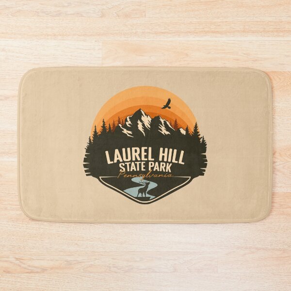 Item preview, Laurel Hill State Park Pennsylvania - PA Retro Vintage Badge designed and sold by mountainfad.