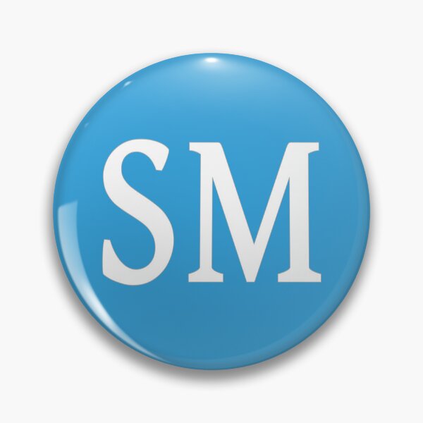 Item preview, SM Initials Monogram Elegant White Letters designed and sold by Jeallan Designs.