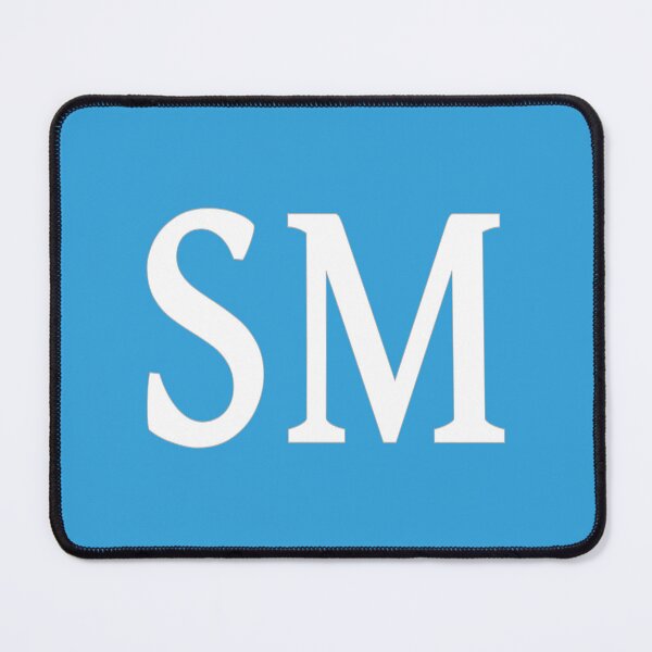 Item preview, SM Initials Monogram Elegant White Letters designed and sold by Jeallan Designs.