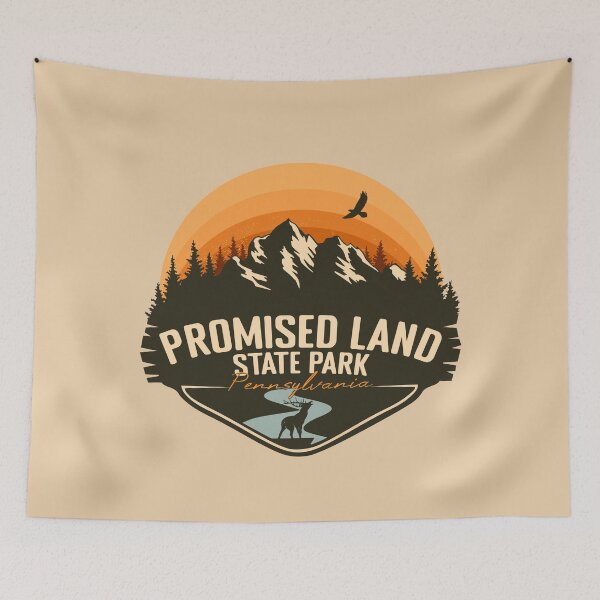 Item preview, Promised Land State Park Pennsylvania - PA Retro Vintage Badge designed and sold by mountainfad.
