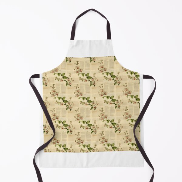 Item preview, Green Orchid Vintage Herbarium Page in Sepia Tones designed and sold by BloomPattern.