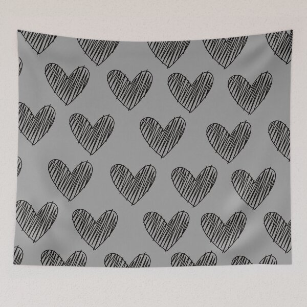 Item preview, Dark Gray Harts Pattern. designed and sold by ARichArts.
