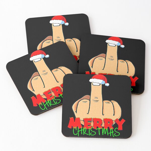 Item preview, Merry Christmas Funny Middle Finger. designed and sold by momoworlddesign.