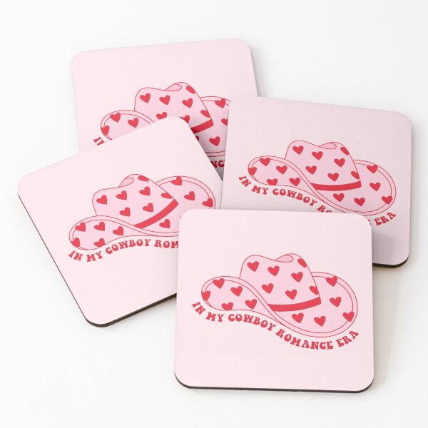Item preview, In my cowboy romance era. Pink Cowboy hat with hearts.  designed and sold by CoCoArt-Ua.