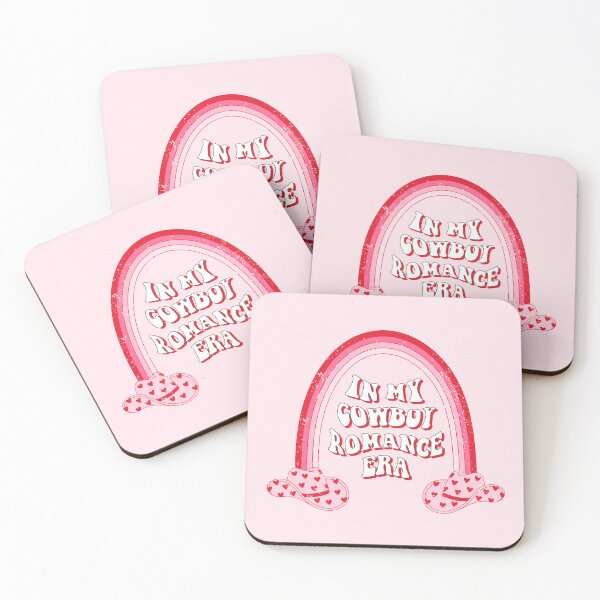 Item preview, In my cowboy romance era. Pink Cowboy hats with rainbow.  designed and sold by CoCoArt-Ua.