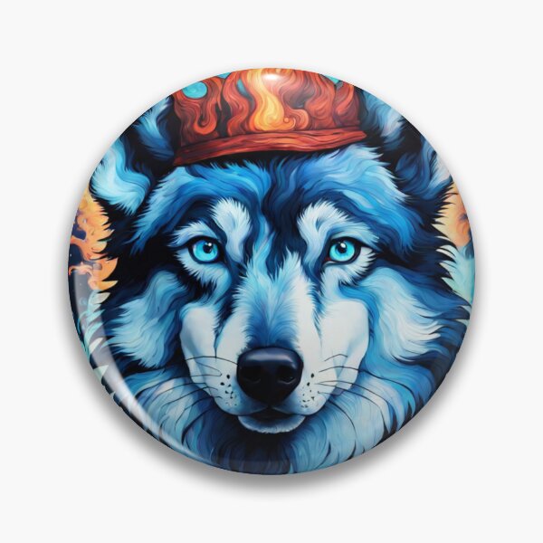 Artikelvorschau, Blauer Wolfshund entworfen und verkauft von ishitastore08.