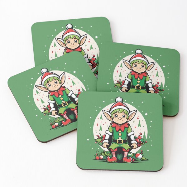 Item preview, Christmas cheerful elf designed and sold by Bratak.