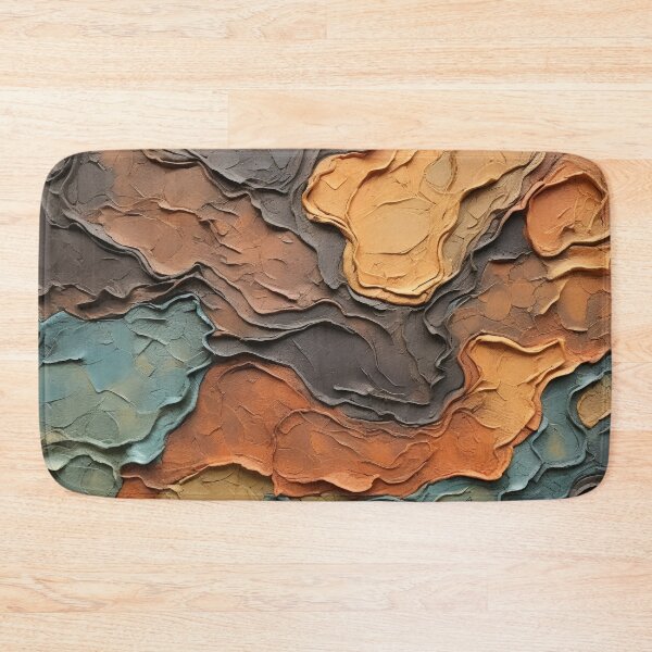 Item preview, Textural abstract art with earthtones designed and sold by dcrc.