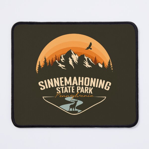 Item preview, Sinnemahoning State Park Pennsylvania - PA Retro Vintage Sunset Badge designed and sold by mountainfad.