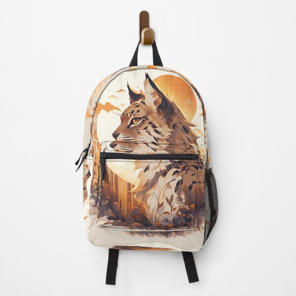 Item preview, Sunkissed Lynx: Desert-Inspired Profile with Dune & Sunray Patterns designed and sold by PaintbrushPlace.