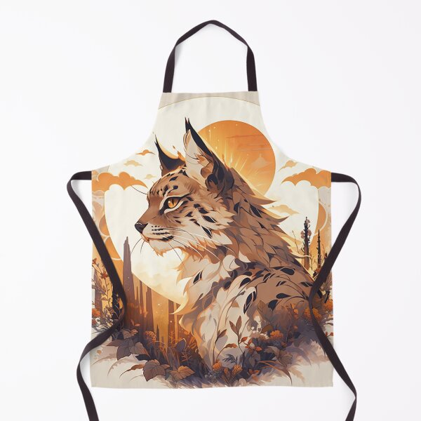 Item preview, Sunkissed Lynx: Desert-Inspired Profile with Dune & Sunray Patterns designed and sold by PaintbrushPlace.