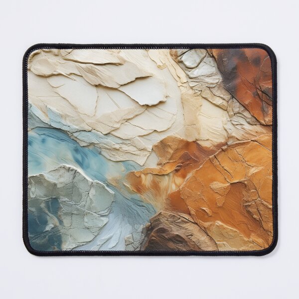 Item preview, textural abstract art with earthtones designed and sold by dcrc.