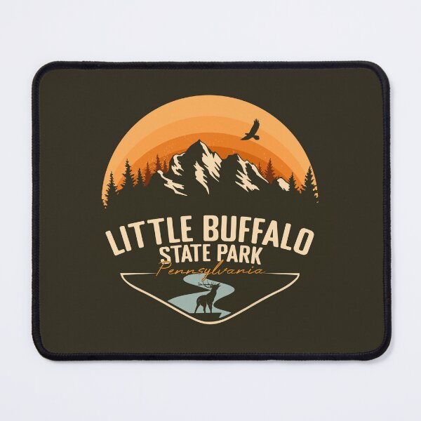 Item preview, Little Buffalo State Park Pennsylvania - PA Retro Vintage Sunset Badge designed and sold by mountainfad.