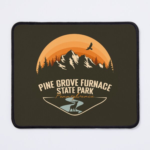 Item preview, Pine Grove Furnace State Park Pennsylvania - PA Retro Vintage Sunset Badge designed and sold by mountainfad.