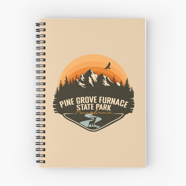 Item preview, Pine Grove Furnace State Park Pennsylvania - PA Retro Vintage Sunset Badge designed and sold by mountainfad.