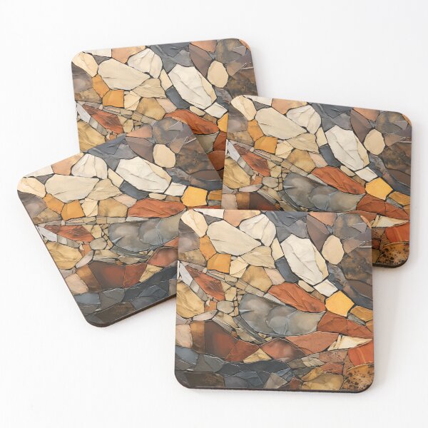 Item preview, textural abstract art with earthtones designed and sold by dcrc.