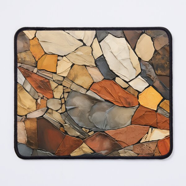 Item preview, textural abstract art with earthtones designed and sold by dcrc.